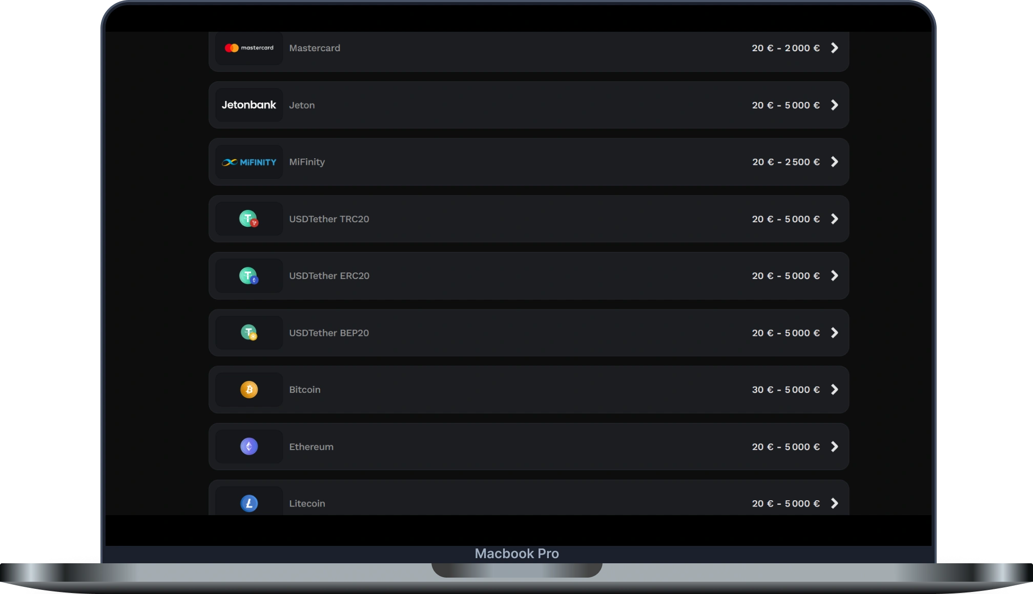 Wildsino Moyens de Paiement